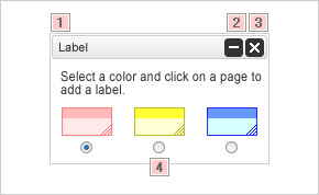 Label palette